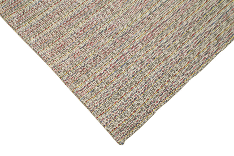 Rug N Carpet - Handmade Turkish 9' 5'' x 12' 5'' Modern Design Wool Kilim Rug