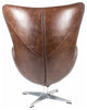 First of A Kind St Anne Swivel Club Chair Cappuccino Brown Leather