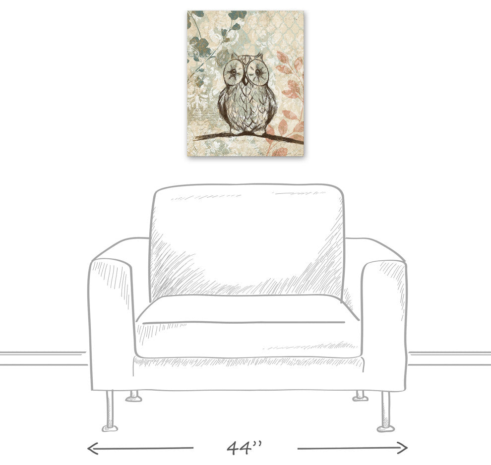 Little Wise Owl 16x20 Canvas Wall Art