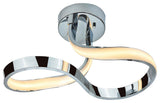 1-Light LED Array Lace Shaped Lamp in Chrome Finish