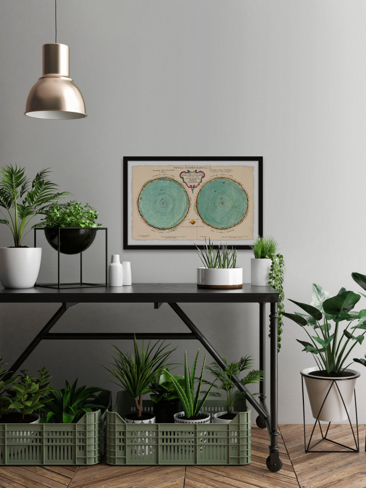 "Map of the Universe" Framed Painting Print, 36x24