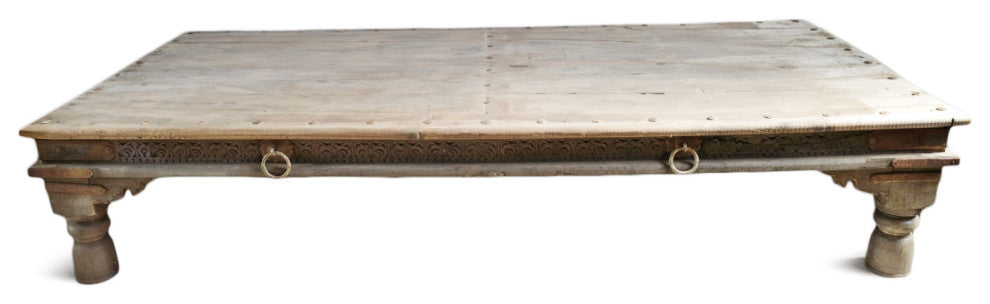 Consigned Vintage Teak Takhat Coffee Table 4