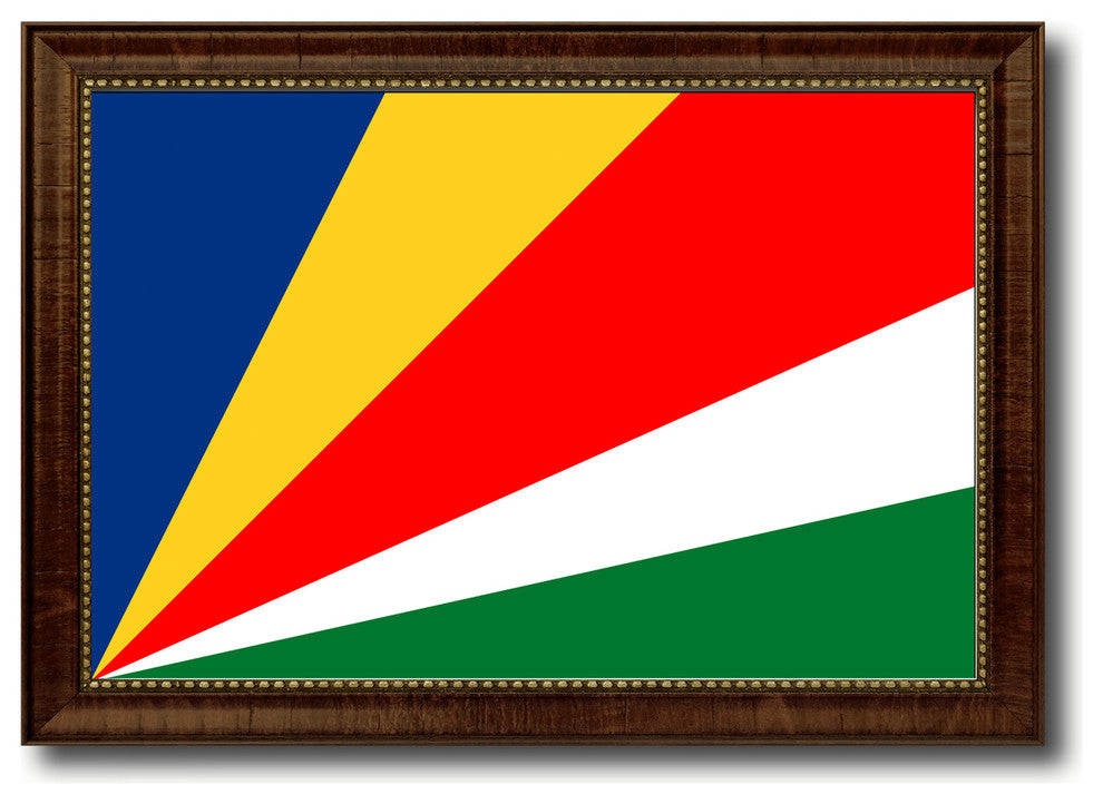 Seychelles Country Flag Canvas Print, 27"x39"