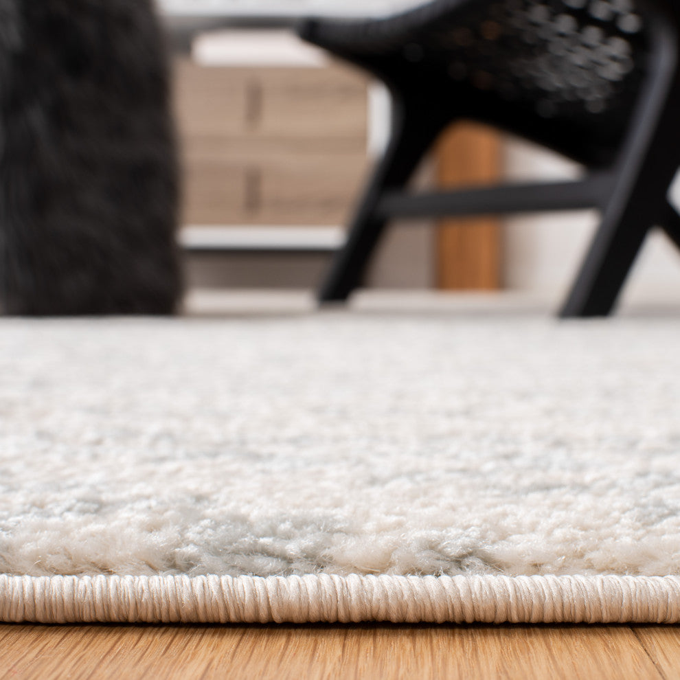 Safavieh Tulum Tul272G Southwestern Rug, Ivory and Light Gray, 10'0"x10'0" Square