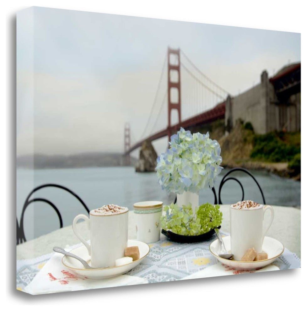 "Dream Cafe Golden Gate Bridge - 5" By Alan Blaustein, Gallery Wrap Canvas