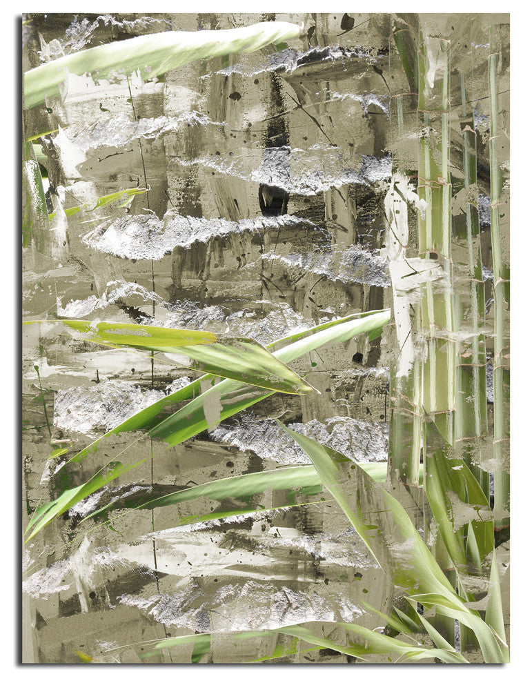 Bamboo Abstract II Canvas Wall Art