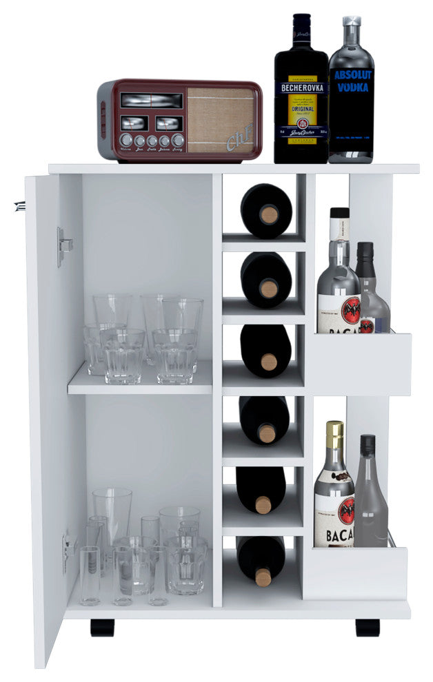 Magda Bar Cart, White