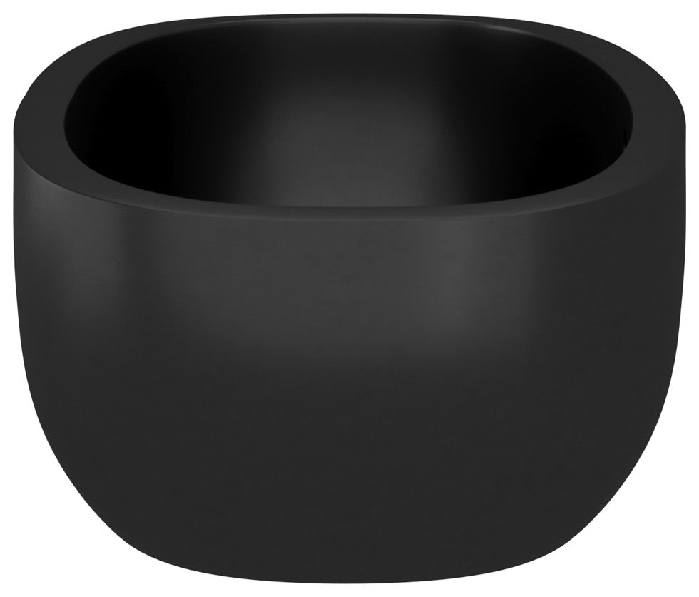 Avalon NativeStone Freestanding Soaking Tub, Charcoal, 62"