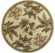 5' Round  Wool Ivory  Area Rug