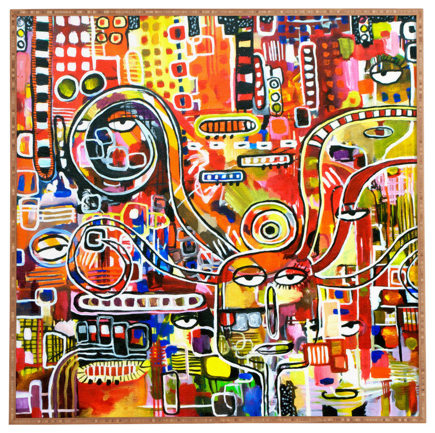 Deny Designs Robin Faye Gates It Came From Detroit Framed Wall Art