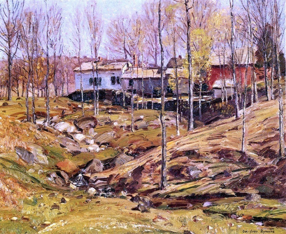 George Gardner Symons Landscape With Houses, 20"x25" Wall Decal