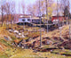 George Gardner Symons Landscape With Houses, 20"x25" Wall Decal