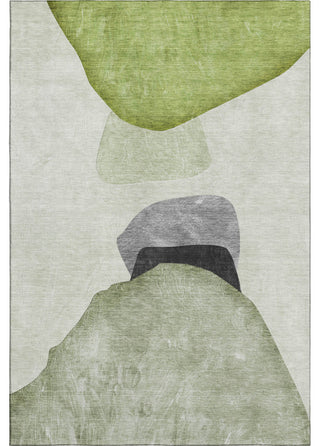 Premium Machine Washable Mayfield AMF547 Green 5' x 7'6" Rug