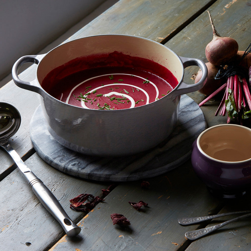 Le Creuset Signature Cast Iron Round Casserole, 24 cm, Flint