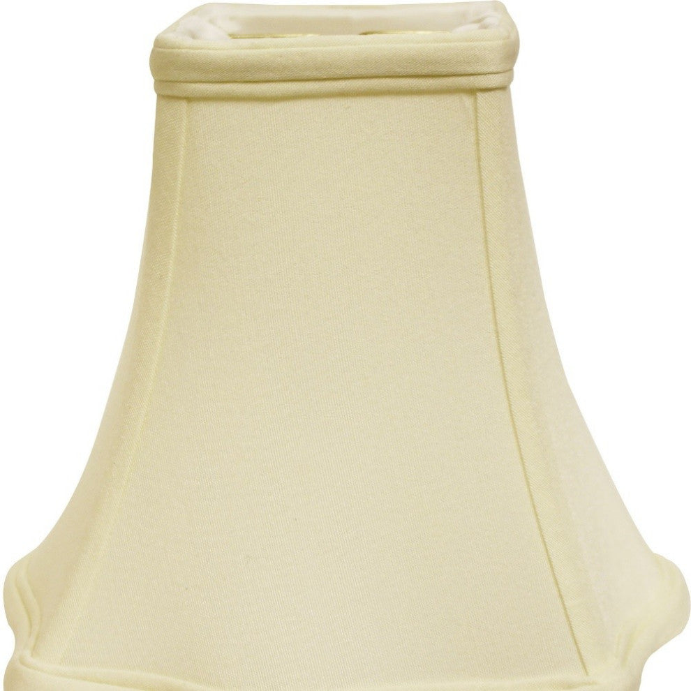 18" Ivory Premium Square No Slub Lampshade