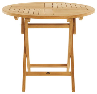 Teak Folding Classic Dining Table - Round 36" (90 cm)