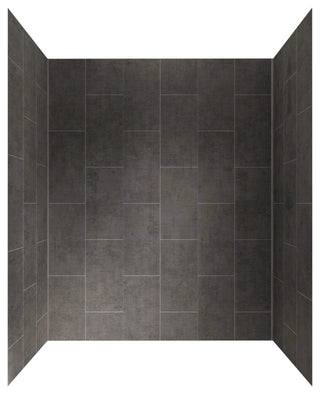 CRAFT + MAIN GFS603278 Jetcoat 60" x 32" X 78" Five Panel Alcove - Slate