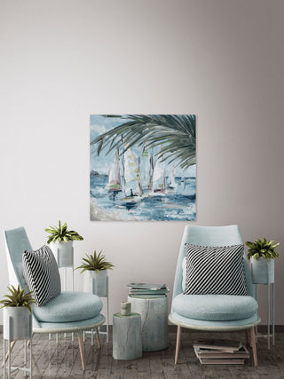 "Voyagers" Painting Print on Wrapped Canvas, 24"x24"