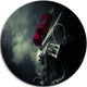Post Apocalyptic Survivor, Portrait Digital Art Disc Metal Artwork, 11"