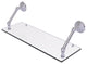Prestige Monte Carlo 24" Floating Glass Shelf, Satin Chrome
