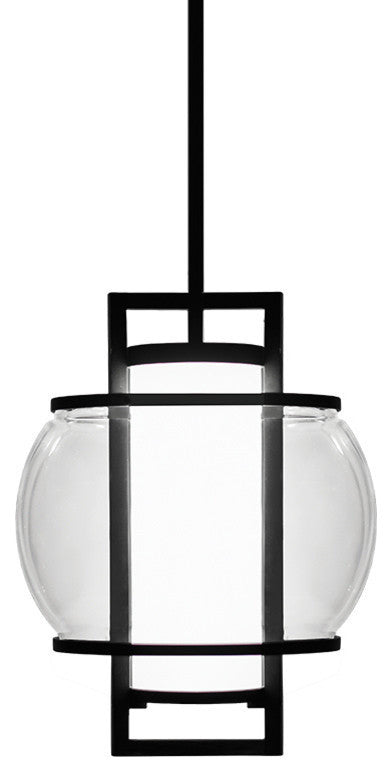 Modern Forms Lucid LED Indoor and Outdoor Pendant, Black