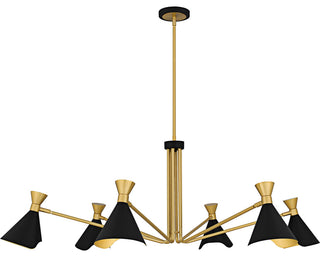 Quoizel ADN5052 Arden 6 Light 52"W Chandelier - Matte Black