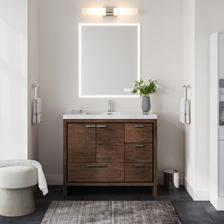 Cerrin Bath Vanity, Rosewood, 42", Single Sink, Freestanding