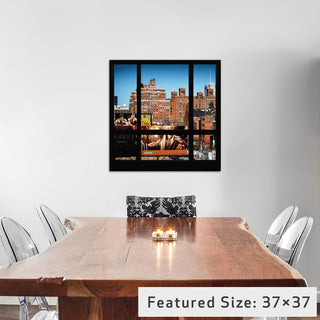 "Manhattan Buildings Window View" by Philippe Hugonnard, 12x12x1.5