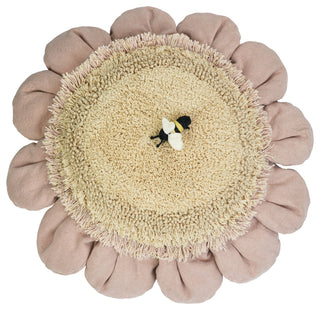 Pink Daisy Floor Cushion