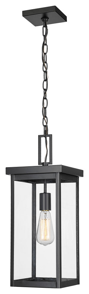 Barkeley 1 Light 8" Powder Coated Black Outdoor