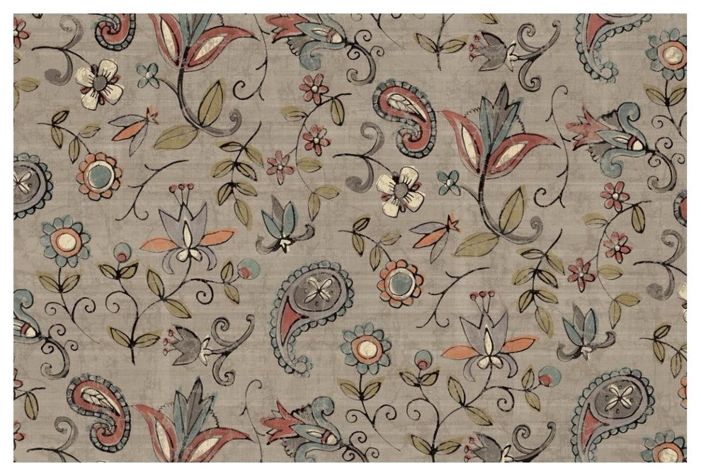 "Pretty Paisley II" Digital Paper Print by Anne Tavoletti, 50"x34"
