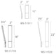 Modern Forms Blade LED Wall Sconce, Brushed Aluminum, 22"