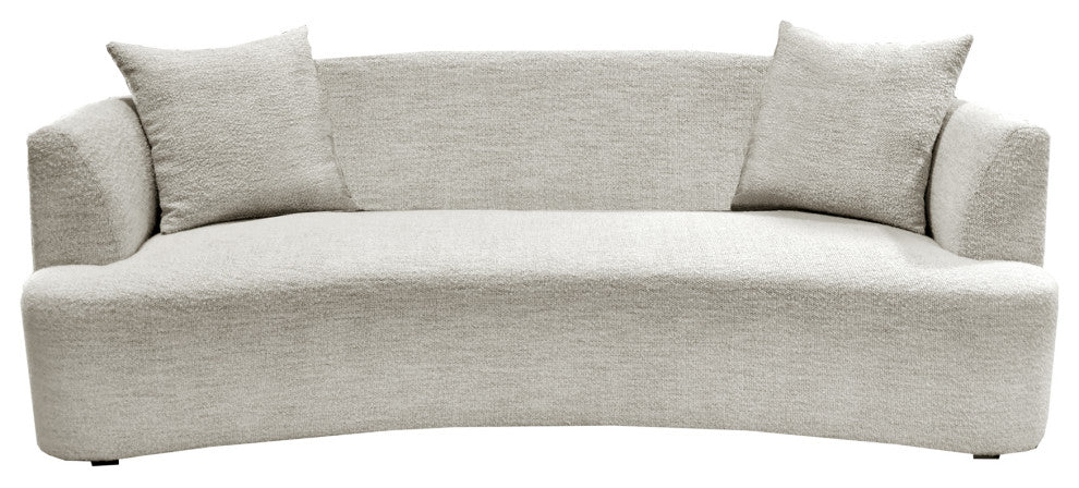 Isabella Upholstered 93" Sofa, Beige