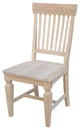 Vista Slat Back Chairs, Set of 2, Unfinished