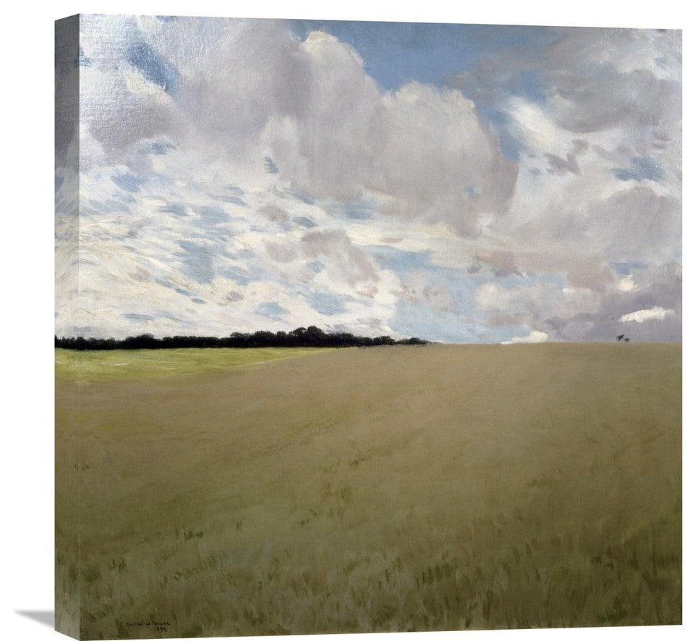 "Landscape" Stretched Canvas Giclee by Gaston de Latouche, 22"x22"