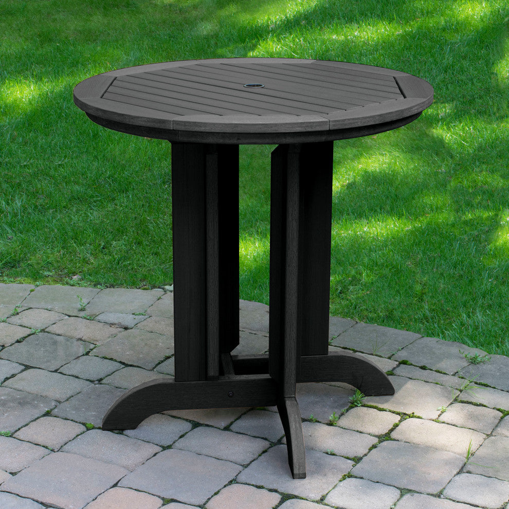 Hamilton 3-Piece Round Counter-Height Dining Set, Black