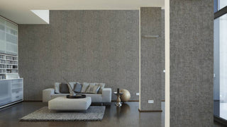 Plain Textured Wallpaper, Scattered Plaster Spots, Gray Silver, 1 Roll
