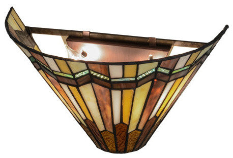 13"W Prairie Delta Wall Sconce