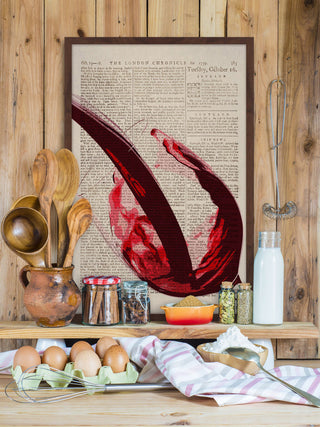 "Cabernet Sauvignon" Framed Painting Print, 16"x24"