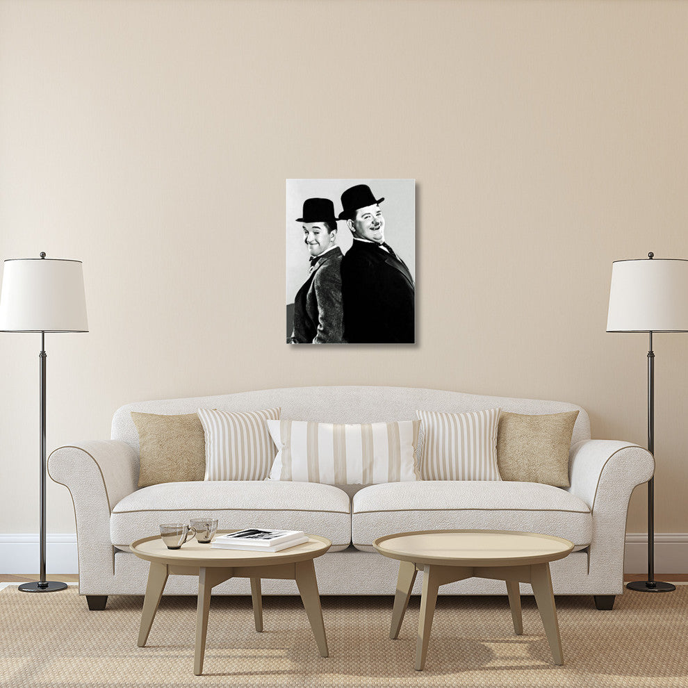 "Laurel & Hardy - Portrait, 1933" Canvas by Hollywood Photo Archive, 28x36"