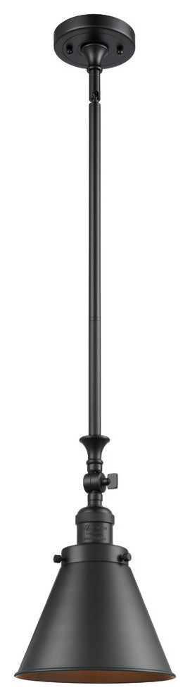 Appalachian 1-Light Mini Pendant, Matte Black, Matte Black
