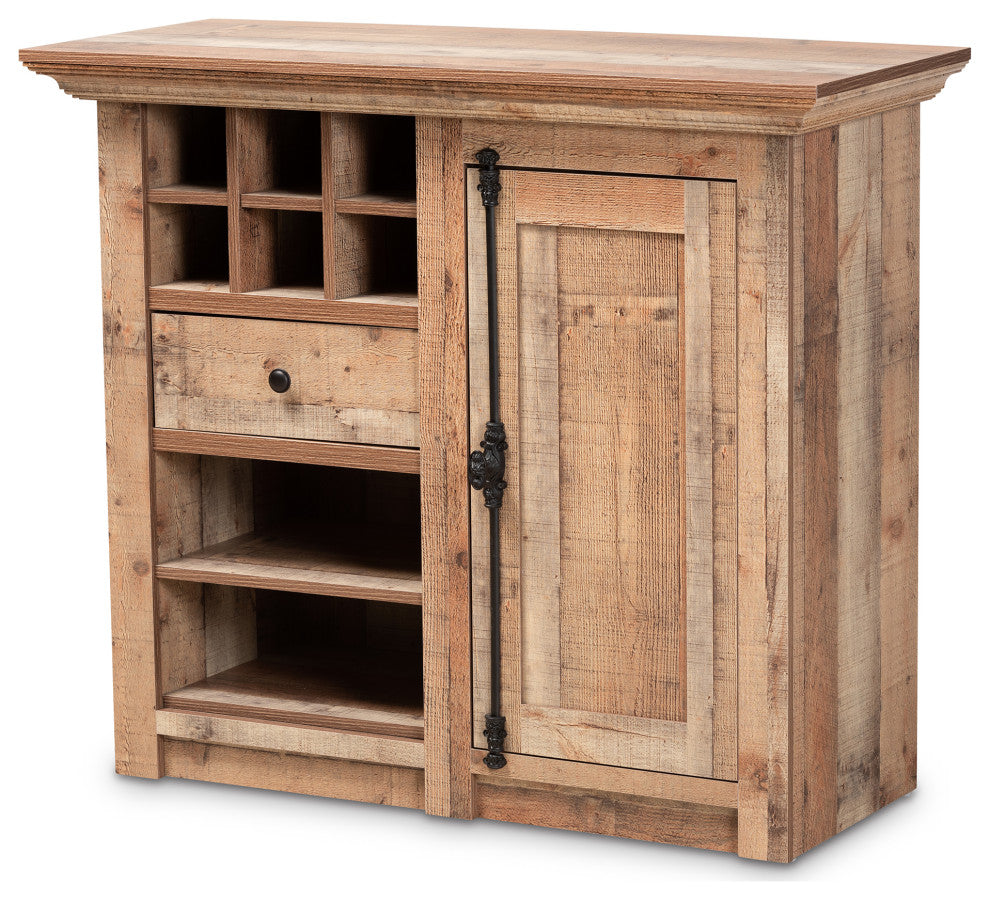 Ladera Modern Farmhouse Oak Effect Dining Room Sideboard Buffet