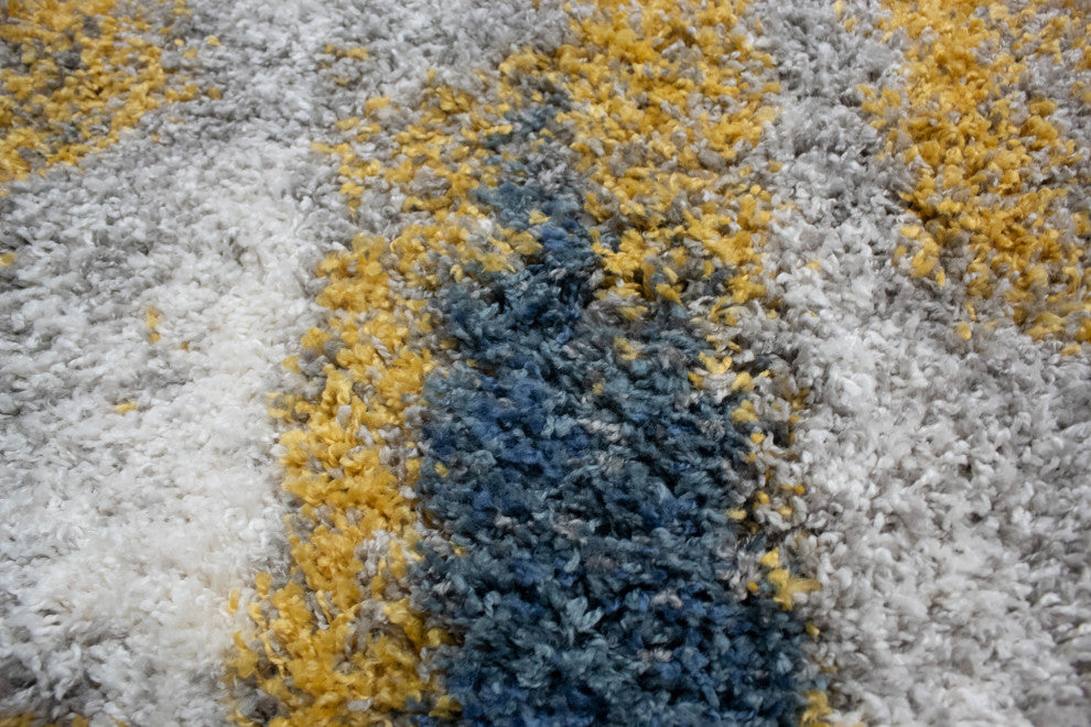 Noori Rug Shag Walsh Blue/Gold Rug