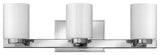 Hinkley Miley Medium Three Light Vanity, Chrome