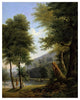 "Idyllic Landscape (Paysage Idyllique)" Paper Art, 19"x24"