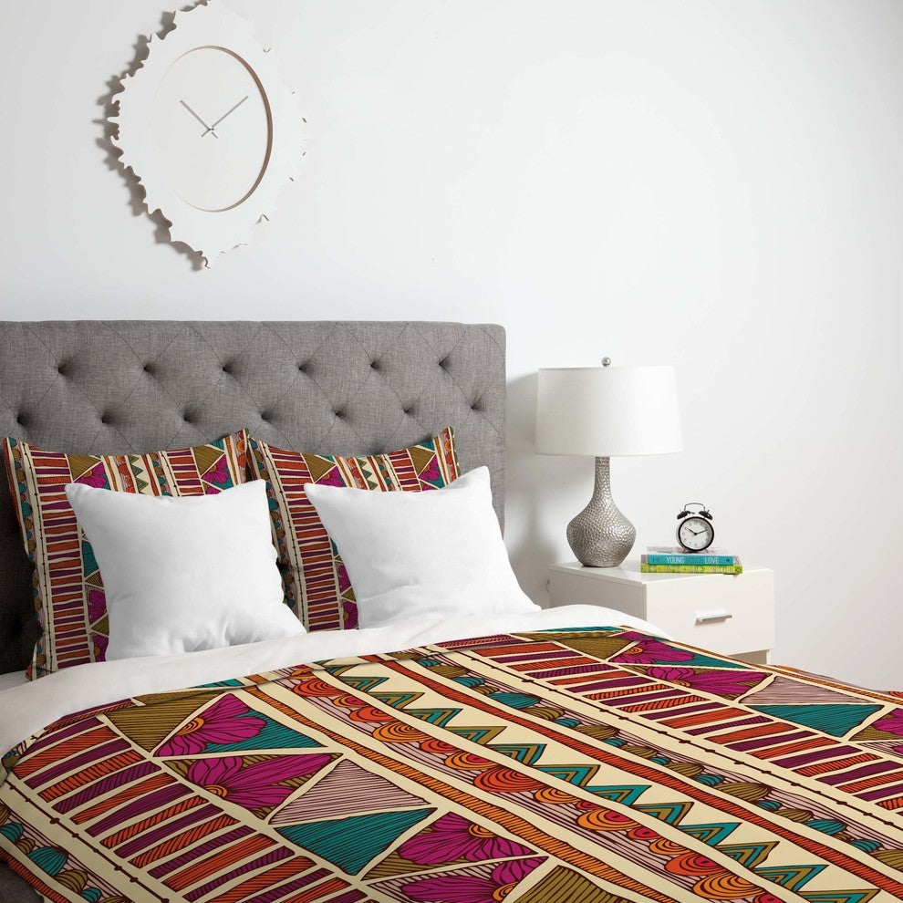 Deny Designs Valentina Ramos Ethnic Stripes Duvet Cover - Lightweight