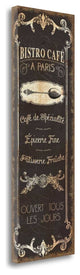 "Parisian Signs Panel - II" By Pela Studio, Giclee Print on Gallery Wrap Canvas