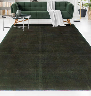 Vintage Distressed Rainbow-dyed Maraye Brown Rug