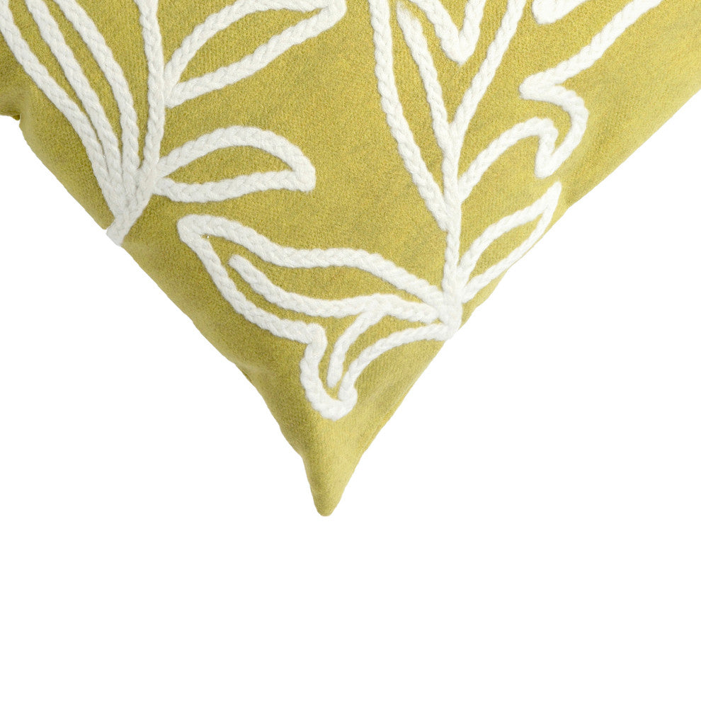 Visions I Windsor Pillow, Lime, 20"x20"