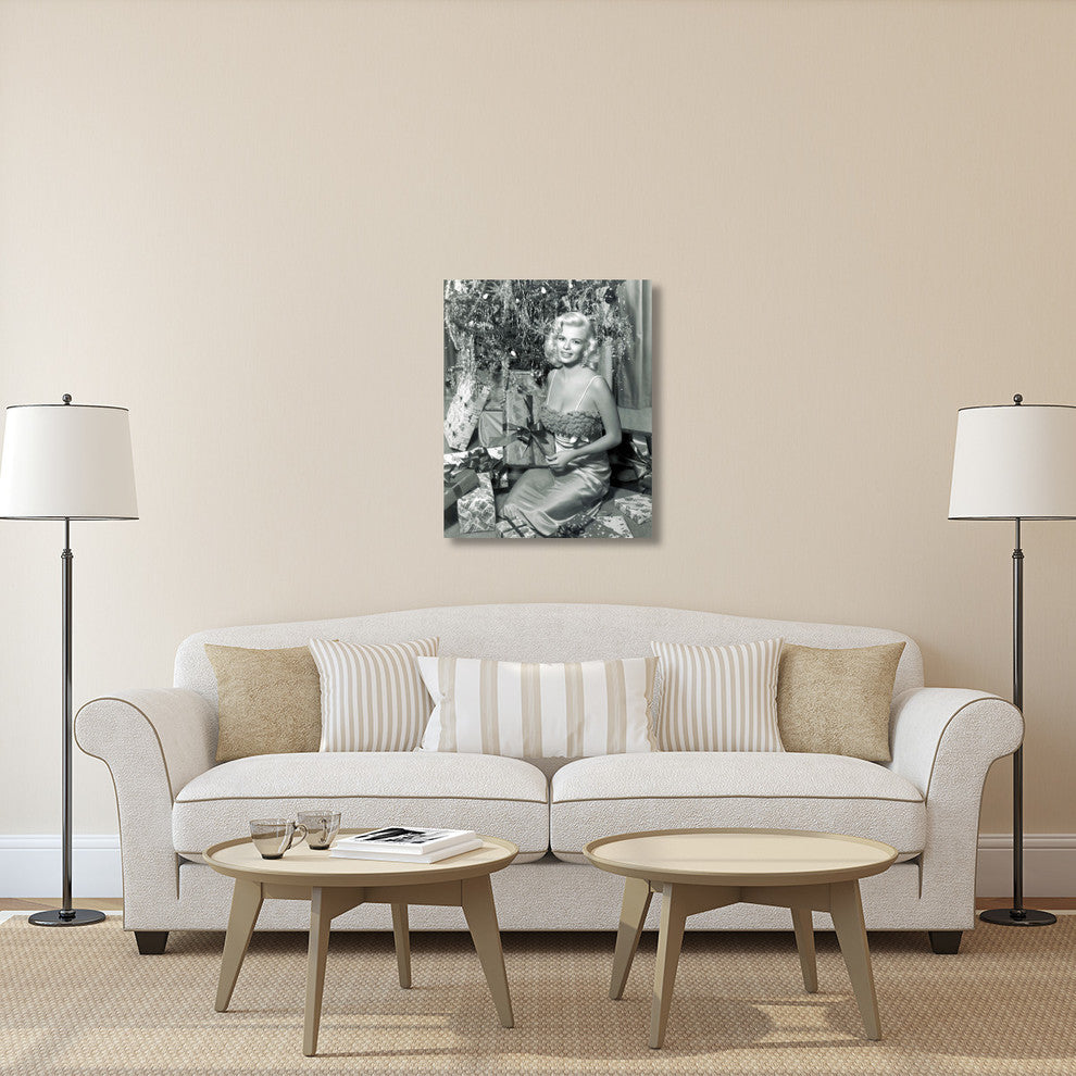 "Jayne Mansfield - Christmas" Canvas by Hollywood Photo Archive, 29x36"